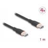 DeLOCK USB-Kabel USB 2.0 1m USB C Schwarz 81238