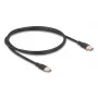 DeLOCK USB-Kabel USB 2.0 1m USB C Schwarz 81238