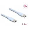 DeLOCK USB-Kabel USB 2.0 2,5m USB C Blau 81235