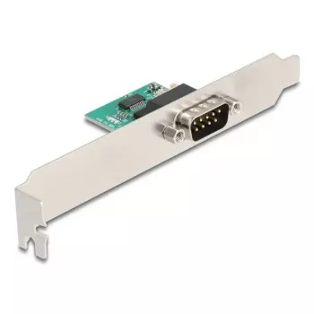 DELOCK 90582 USB 2.0 auf RS-232 Seriell Konverter/Repeater/Isolator, FTDI FT231XS, grün Edelstahl