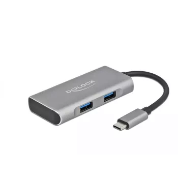 USB Hub DeLOCK Externer USB 10 Gbps USB Type-C Hub 63261