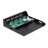 DeLOCK Interner 3,5 Zoll USB 3.2 Gen 1 Hub 4 Port Schwarz