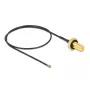 Koaxialkabel DeLOCK 12659 0,35 m RP-SMA MHF 4L LK Schwarz