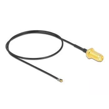 Koaxialkabel DeLOCK 12664 0,35 m SMA MHF 4L LK Schwarz