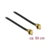 Koaxialkabel DeLOCK 89611 0,5 m MHF (I-PEX) Schwarz Gold