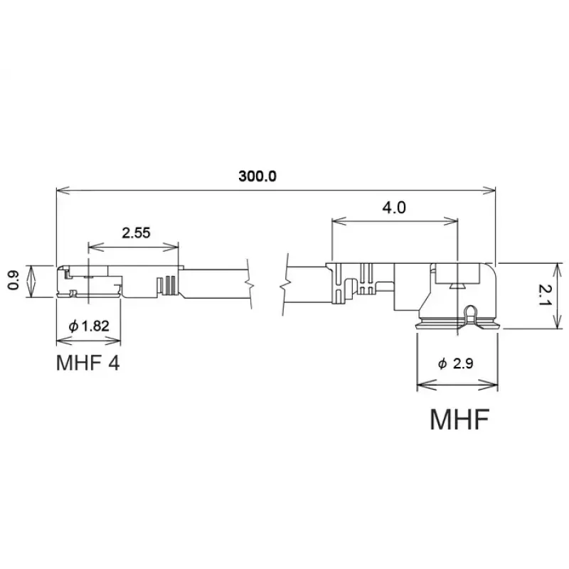Koaxialkabel DeLOCK 89649 0,3 m MHF I-PEX MHF IV HSC MXHP32