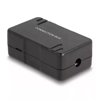 DeLOCK Netzwerk-Anschlussdose LSA Cat.6 schwarz Metall Kunststoff 41mm 69mm 26mm