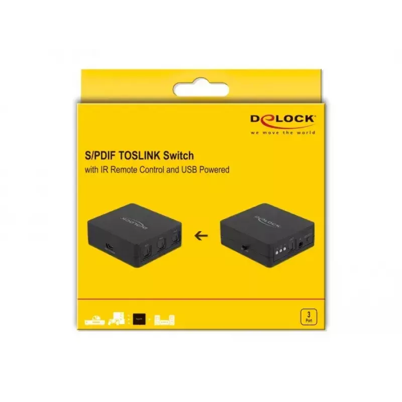 S/PDIF TOSLINK Switch DeLOCK 63395