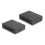 KVM-Extender DELOCK 65957 — HDMI- & USB-Sender und -Empfänger, kabelgebunden, bis zu 70 m, 18 Gbit/s, 600 MHz, schwarz