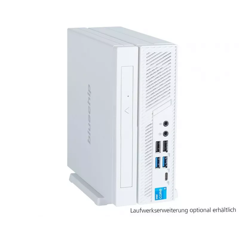 bluechip BUSINESSline S3137 *white* Intel® Core™ i3 Prozessor 14100 / bis zu 4,70 GHz, Windows 11 Pro, Intel® B760, 8 GB DDR5, 500 GB NVMe SSD, Intel® Wi-Fi 6E AX211, Bluetooth 5.3, Gigabit Ethernet, Intel® UHD Grafik
