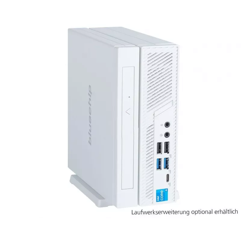 bluechip BUSINESSline S3159 *white* Intel® Core™ i5 Prozessor 14400 / bis zu 4.70 GHz, Windows 11 Pro, Intel® B760, 8 GB DDR5, 500 GB NVMe SSD, Intel® Wi-Fi 6E AX211, Bluetooth 5.3, Gigabit Ethernet, Intel® UHD Grafik