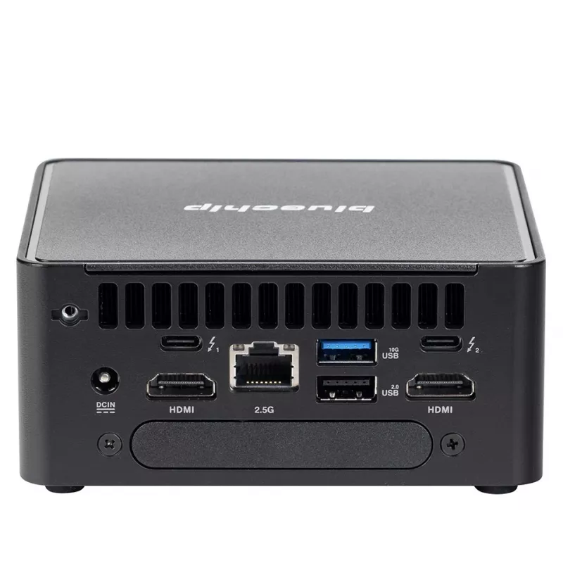 bluechip BUSINESSline M1435 Intel Core 3 100U 8 GB DDR5-SDRAM 500 GB SSD Windows 11 Pro Mini-PC Schwarz