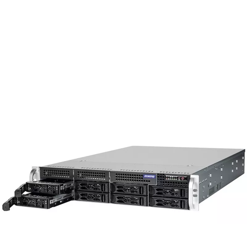 bluechip SERVERline R42316s 2 HE Rack, Intel® Xeon® Silver 4410Y Prozessor / 2.00 GHz, TPM-Modul, 32 GB DDR5, 2 x 960 GB SSD, 2 x 10 Gigabit Ethernet