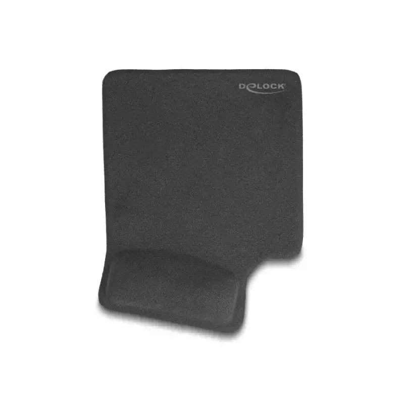 DeLOCK Ergonomisches Mauspad mit Gel-Handgelenkauflage für Linkshänder schwarz