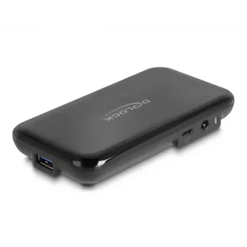 DeLOCK 64209 USB 3.2 Gen 2 Type-C Hub 10000 Mbit/s Schwarz