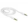 Audiokabel DeLOCK 83440 1m 3,5 mm Weiß