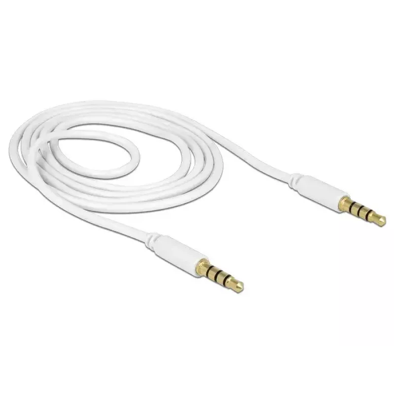 Audiokabel DeLOCK 83440 1m 3,5 mm Weiß