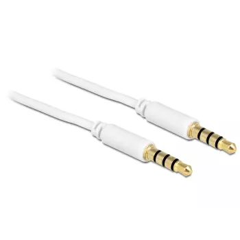 Audiokabel DeLOCK 83440 1m 3,5 mm Weiß