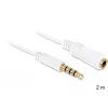 Audiokabel DeLOCK 3.5mm 2m Weiß