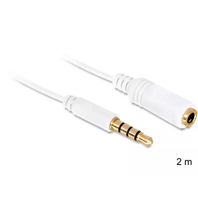 Audiokabel DeLOCK 3.5mm 2m Weiß