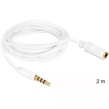 Audiokabel DeLOCK 3.5mm 2m Weiß