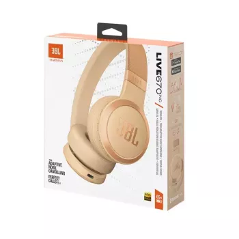 JBL Live 670NC Headset Kabellos Kopfband Anrufe/Musik Bluetooth Sand