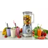Ariete 583, Vintage Mixer mit 1,5 Liter Glaskrug, 4 Edelstahlklingen, 4 Geschwindigkeiten + Pulse, 1000 Watt, Blau