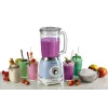 Ariete 583, Vintage Mixer mit 1,5 Liter Glaskrug, 4 Edelstahlklingen, 4 Geschwindigkeiten + Pulse, 1000 Watt, Blau