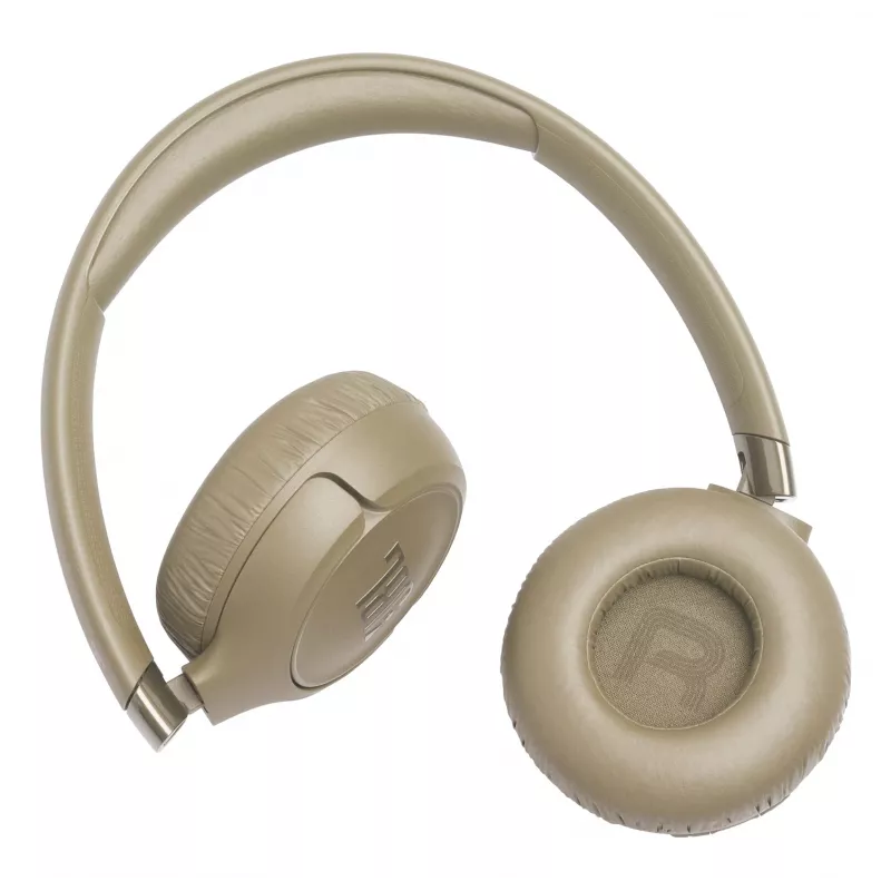 Headset JBL Tune 680NC, kabelgebunden & kabellos (Bluetooth, USB-C), ohrumschließend, Kopfbügel, beige, 20–20000 Hz, 161 g