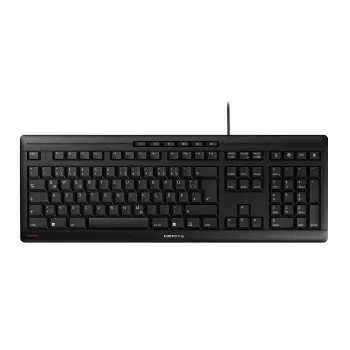 CHERRY STREAM Tastatur Home/Office USB QWERTY Portugiesisch Schwarz Grau Full-size 115 Tasten