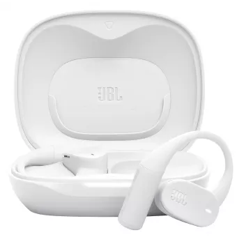 Headset JBL Sense Lite — Kabelloser Bluetooth-Ohrhörer mit Ohrbügel, intraaural, 20–20000 Hz, 83,5 g, weiß