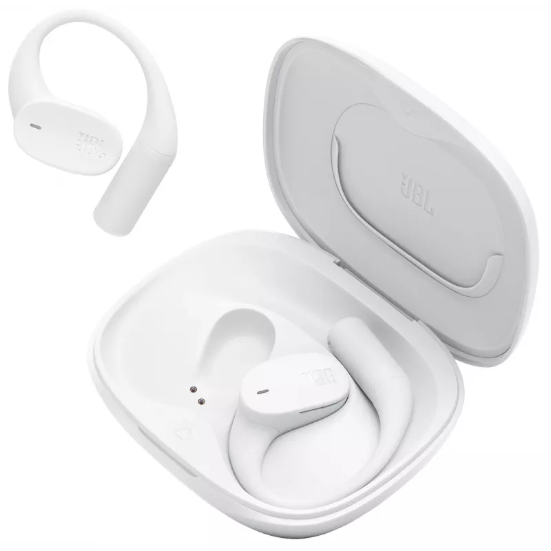 Headset JBL Sense Lite — Kabelloser Bluetooth-Ohrhörer mit Ohrbügel, intraaural, 20–20000 Hz, 83,5 g, weiß