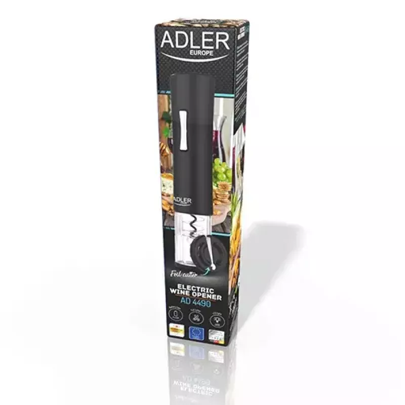 Flaschenöffner Adler AD 4490 Schwarz Silber Transparent