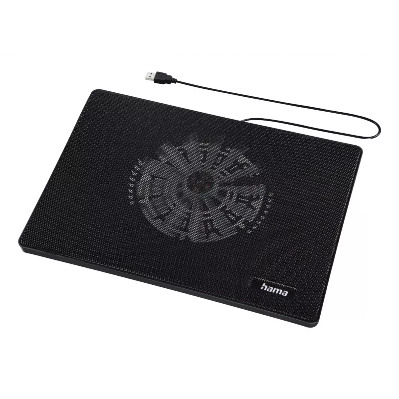 Hama schlank Laptop-Kühlpad 39,6 cm (15,6 Zoll) Schwarz