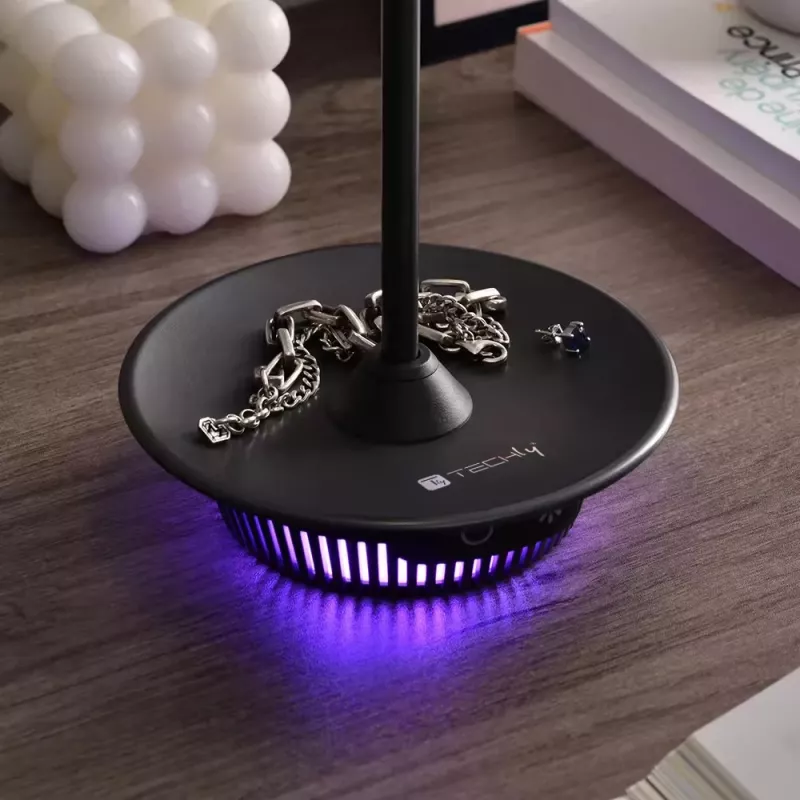 Techly I-LAMP-TABLE3 Tischlampe SMD LED-Modul 1 W SMD LED D Schwarz