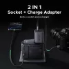 AC Innen-Ladegerät für Mobilgeräte UGREEN 55001 — 2× USB-C, 100–240 V, Schnellladung, Schwarz/Grau