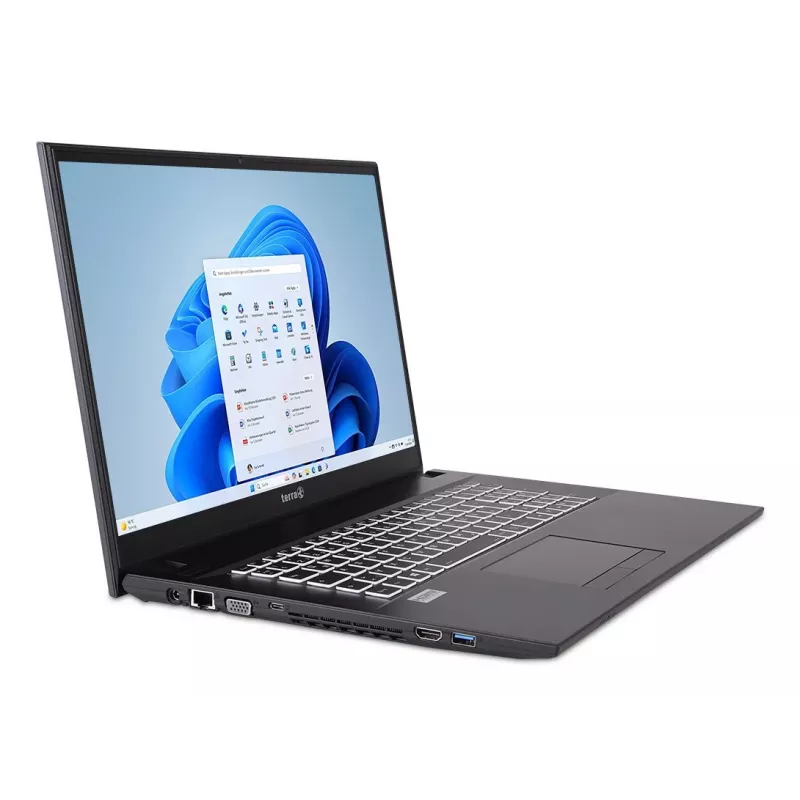 TERRA 1220855 Laptop Intel® Core™ i5 i5-1334U 43,9 cm (17,3 Zoll) Full HD 16 GB DDR4-SDRAM 500 GB SSD Wi-Fi 6 (802.11ax) Windows 11 Home Deutsch Grau