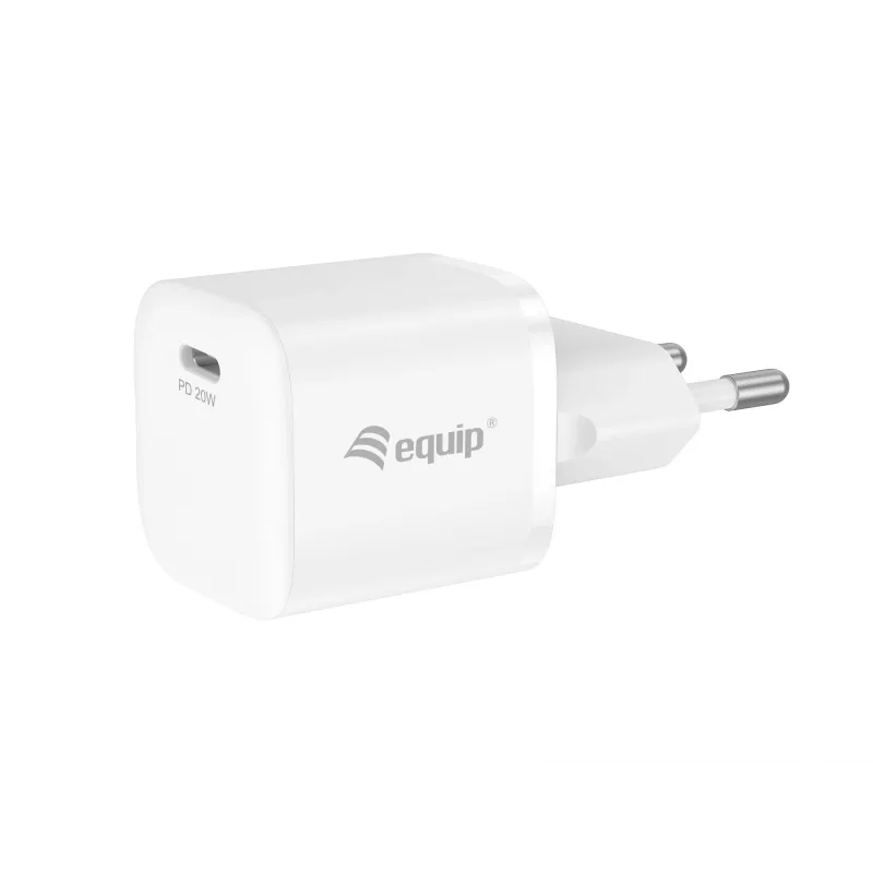 Equip 1-Port 20W USB-C PD Ladegerät Indoor AC Weiß 100-240V