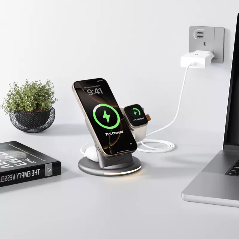 Wandladegerät EQUIP 1-Port 20W GaN USB-C PD — 100–240V Eingang, 12V max. Ausgang, Weiß
