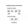 EQUIP 2‑Port 20W GaN schlank USB PD Ladegerät — USB‑C x1, USB‑A x1, Eingang 100–240V, Max. Ausgang 12V, Weiß