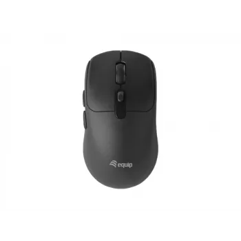 EQUIP Beidhändige 6-Tasten Dual-Mode Funkmaus, optisch 1600 DPI, RF + Bluetooth, Schwarz