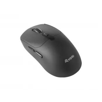 EQUIP Beidhändige 6-Tasten Dual-Mode Funkmaus, optisch 1600 DPI, RF + Bluetooth, Schwarz