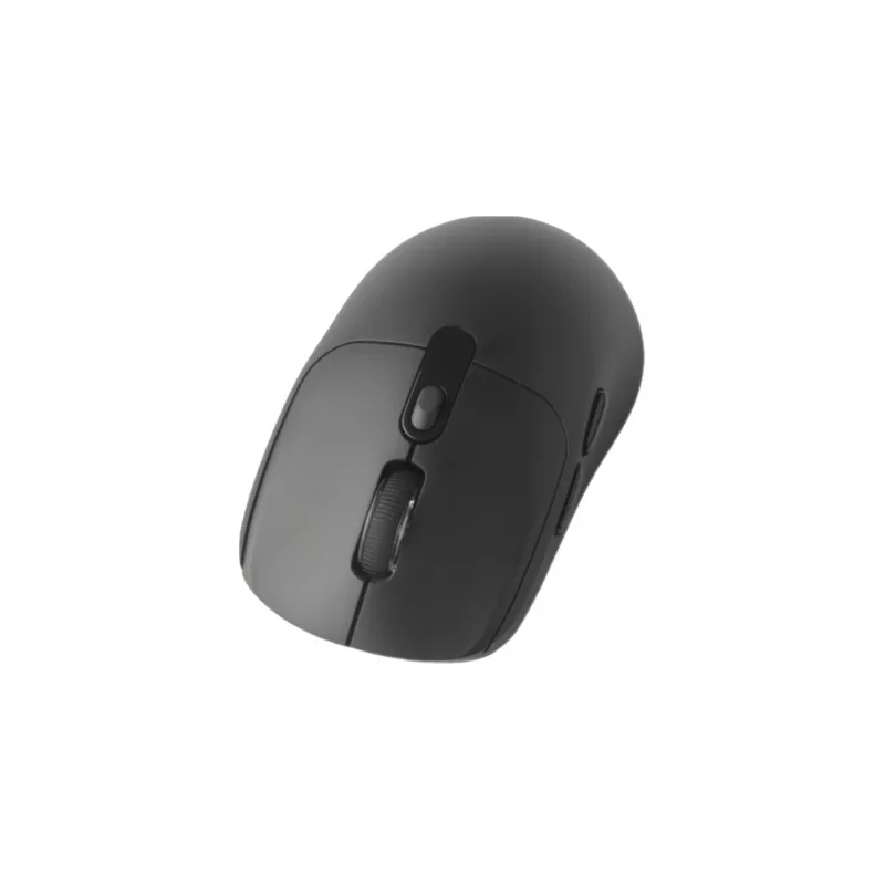 EQUIP Beidhändige 6-Tasten Dual-Mode Funkmaus, optisch 1600 DPI, RF + Bluetooth, Schwarz