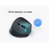 EQUIP ergonomische vertikale Funkmaus für Rechtshänder, 1600 DPI, RF Wireless + Bluetooth, wiederaufladbar, 6 Tasten, schwarz