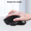 EQUIP 6-Tasten wiederaufladbare Dual-Mode-Funkmaus – Rechtshänder, optisch 1600 DPI, RF Wireless + Bluetooth, Schwarz