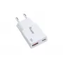 EQUIP 2-Port 30W GaN schlank USB PD Ladegerät — USB‑C x1, USB‑A x1, 100–240V Eingang, max 20V Ausgang, weiß