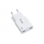 EQUIP 2-Port 30W GaN schlank USB-C PD Ladegerät — 2 USB-C Anschlüsse, 100–240 V Eingang, max. 20 V Ausgang, weiß