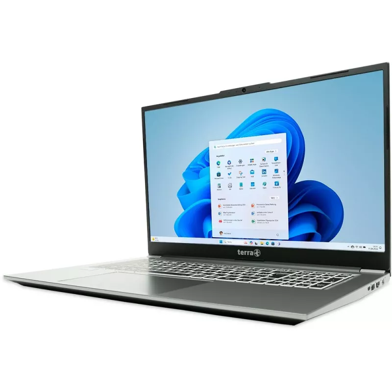 TERRA MOBILE 1717R Intel® Core™ i5 i5-1334U Laptop 43,9 cm (17,3 Zoll) Full HD 16 GB DDR4-SDRAM 1 TB SSD Wi-Fi 6 (802.11ax) Windows 11 Home Deutsch Grau