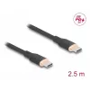 USB-Kabel DeLOCK 81239 2,5 m USB-C Schwarz USB 2.0 0,48 Gbit/s