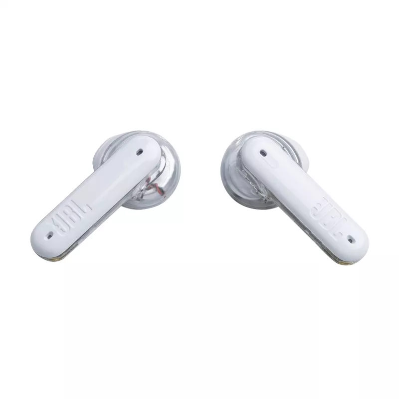 JBL Tune Flex Ghost Edition Headset True Wireless Stereo (TWS) In-ear Anrufe/Musik Bluetooth Transparent, Weiß
